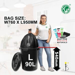 90lts Green Greenmate Degradable Garbage Bag - Image 3