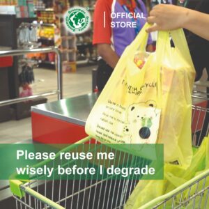17x18Inch Reusable & Degradable Carries Bag - Image 3