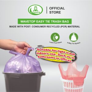 M 50Lts Strawberry Berseh Wavetop Easy Tie Trash Bag - Image 3
